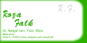 roza falk business card